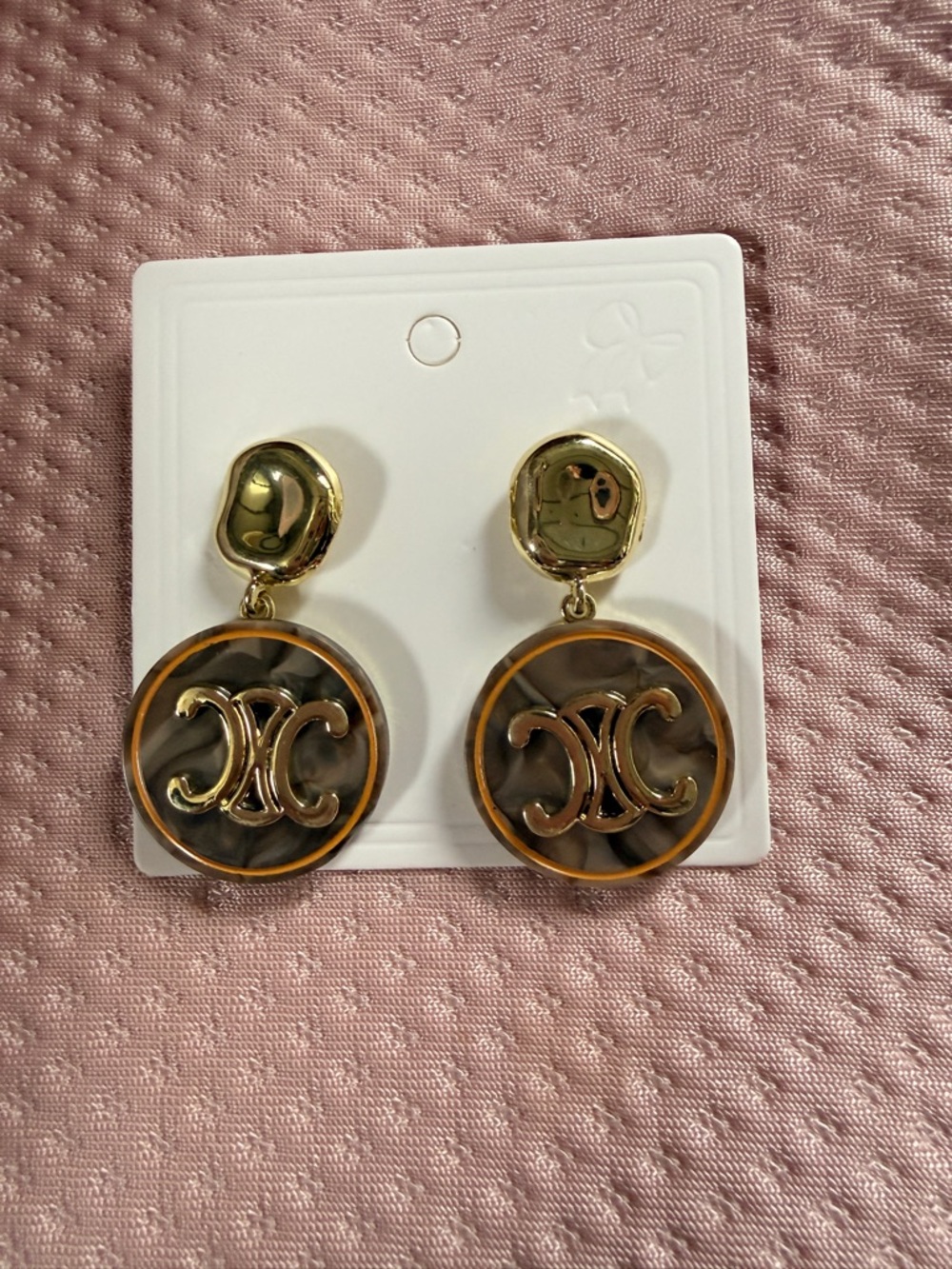 Round Dangle Earrings